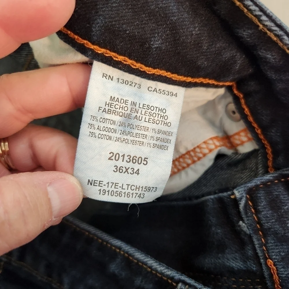 Lee Straight Fit Jeans Mens, sz 36 - Picture 5 of 7